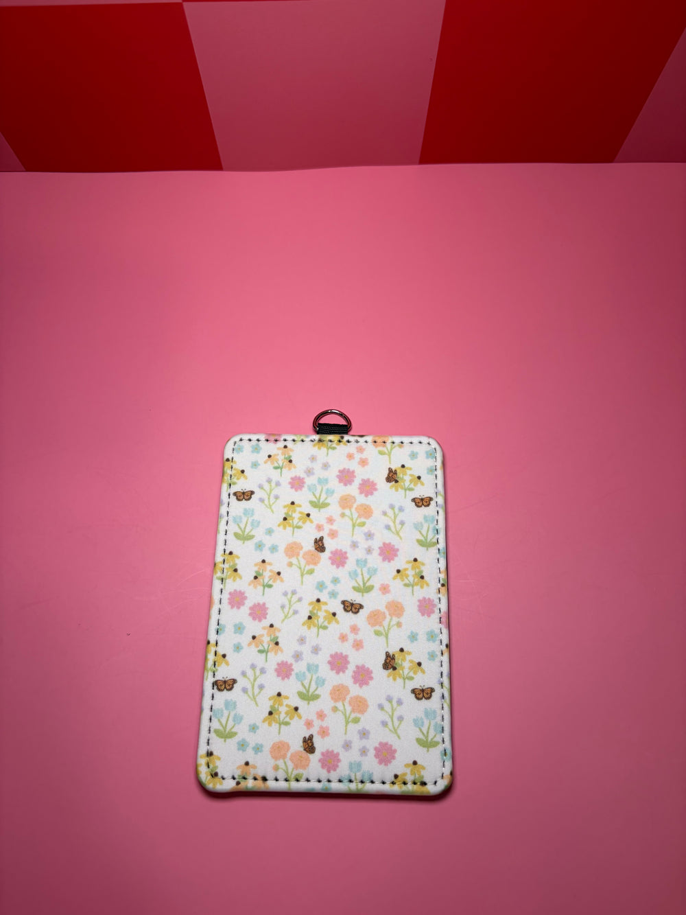 Spring Floral & Butterflies - ID Badge Holder with Lanyard