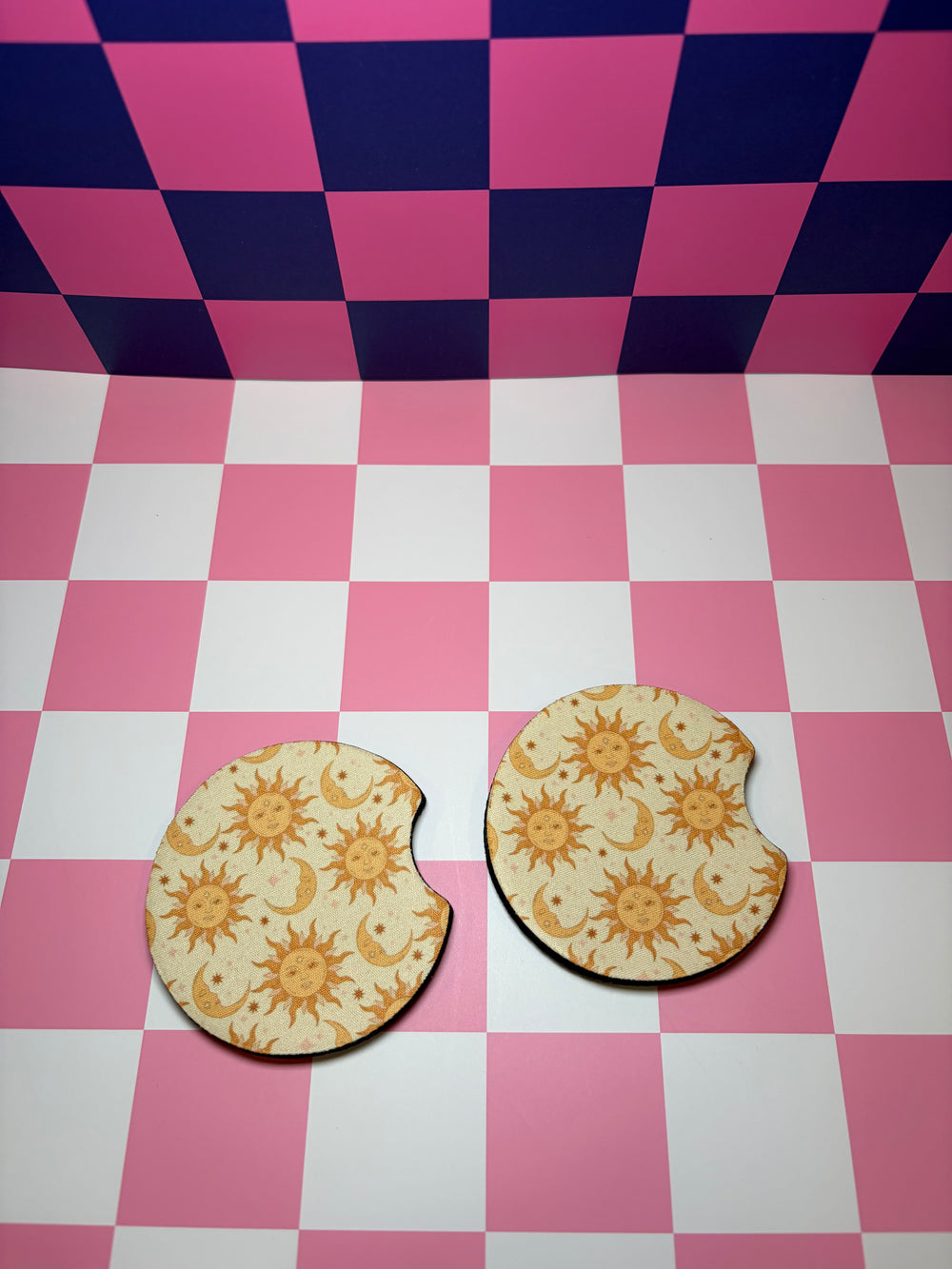 Celestial Sun - Car Coaster (Pack of 2)
