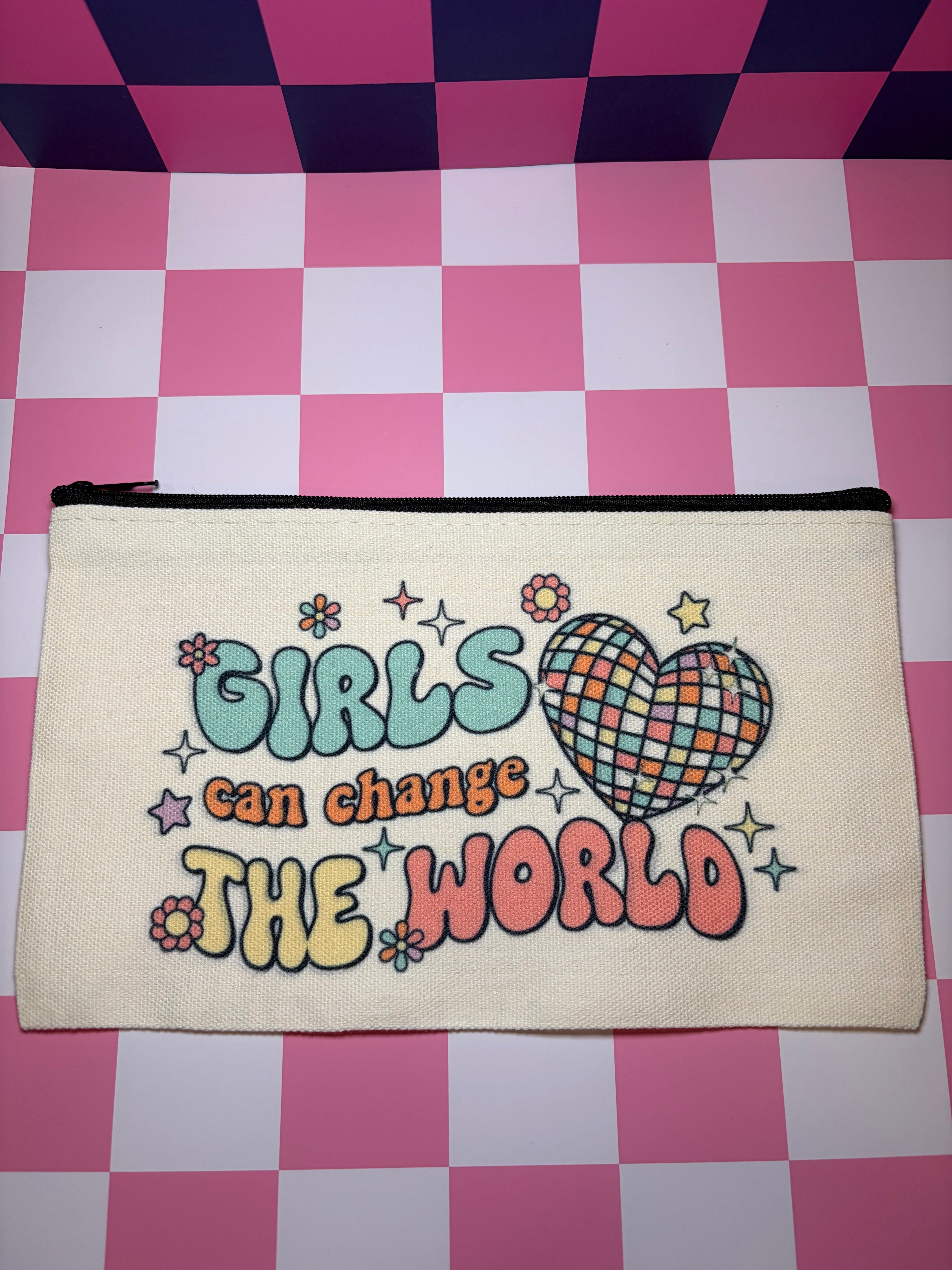 Girls can change the world Standard Canvas Pouch