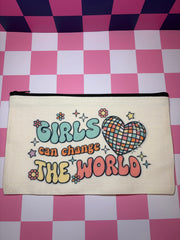 Girls can change the world - Standard Canvas Pouch