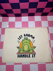 Let Karma Handle It - Medium Canvas Pouch