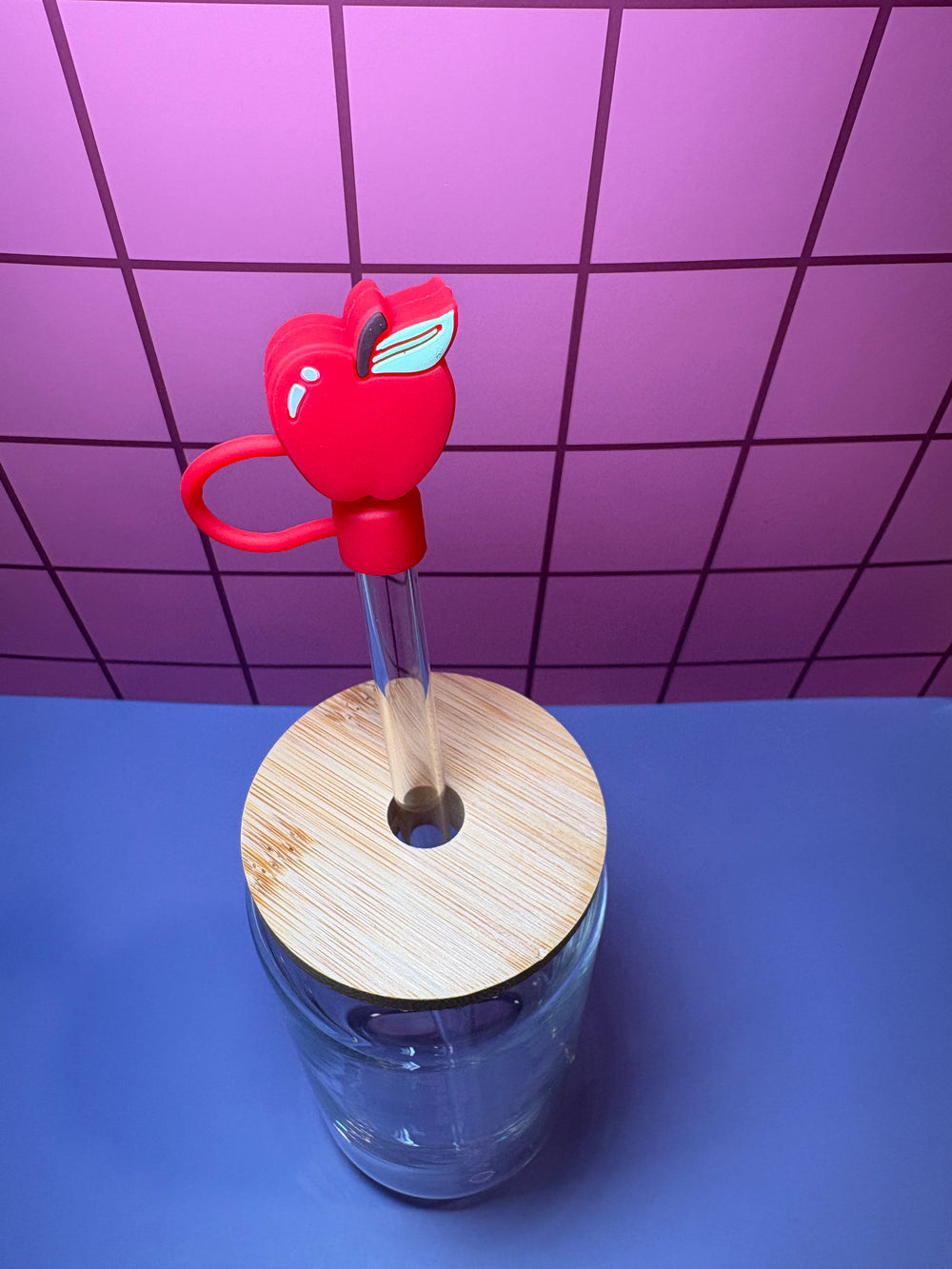 Red Apple - 3D Straw Topper