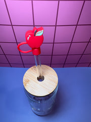 Red Apple - 3D Straw Topper