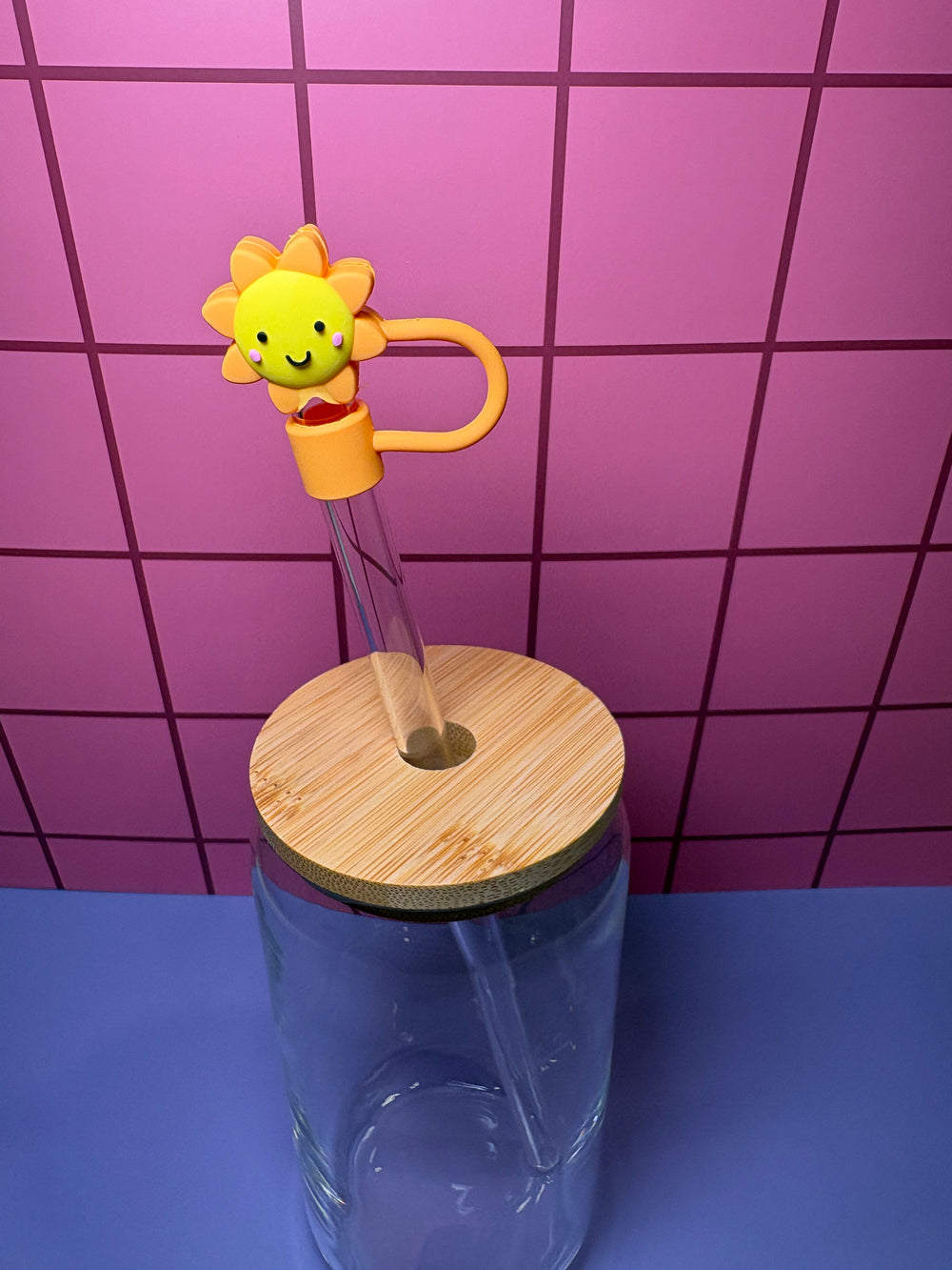 Smiling Sun - 3D Straw Topper