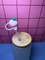 Pink Peach - 3D Straw Topper
