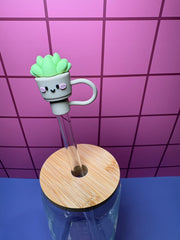 Smiling Plant - 3D Straw Topper