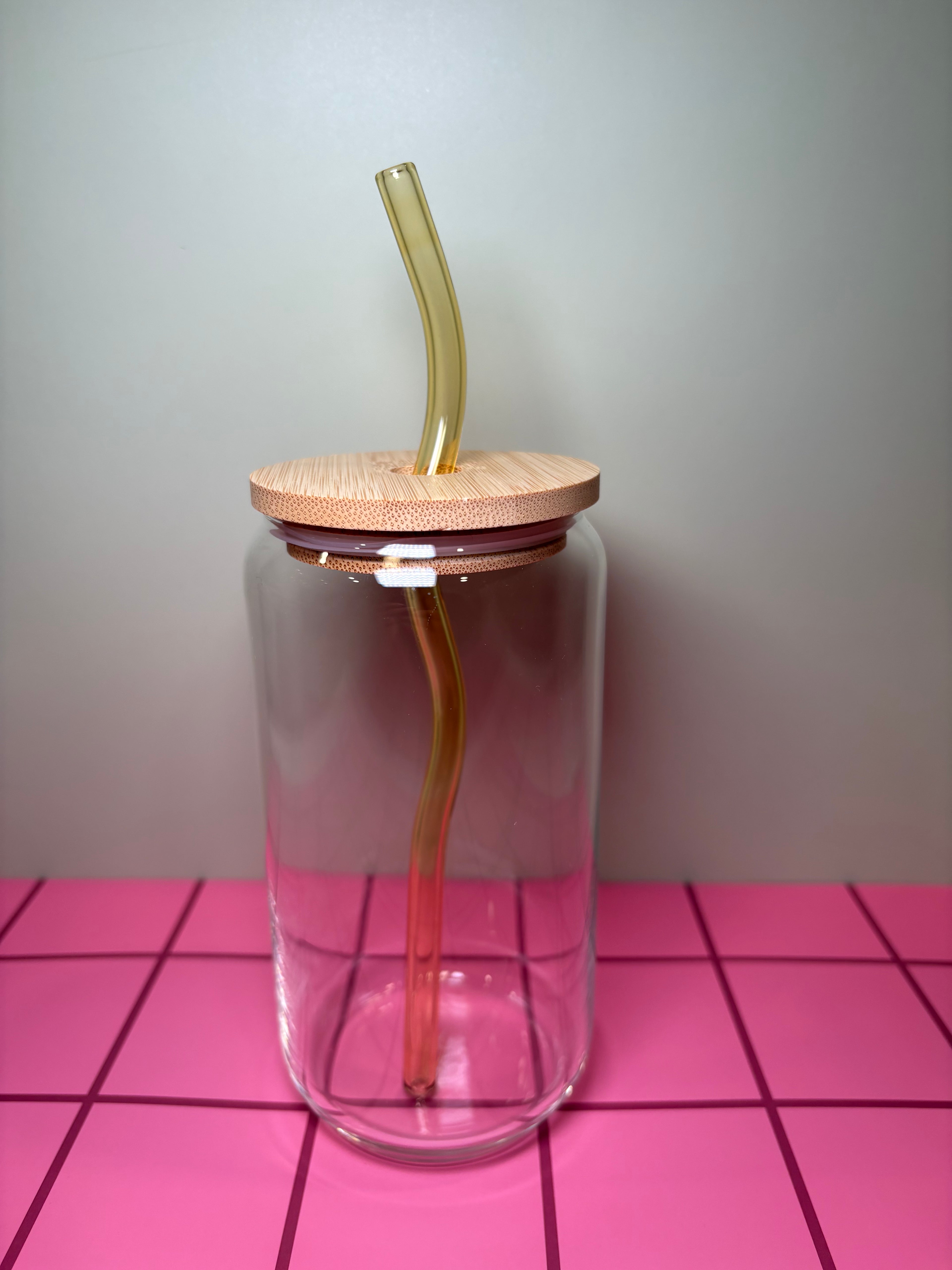 Wavy Glass Straw Glass Straws in green