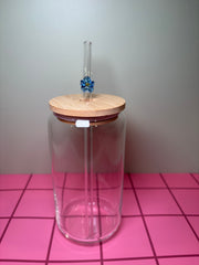 Flower - Glass Straw