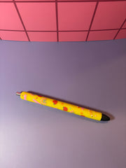 Yellow and Pink School Icons - Pen