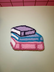 Colorful Books - Rug Drink Coaster