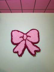 Pink Bow - Rug Drink Coaster