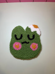 Sleeping Frog - Rug Drink Coaster