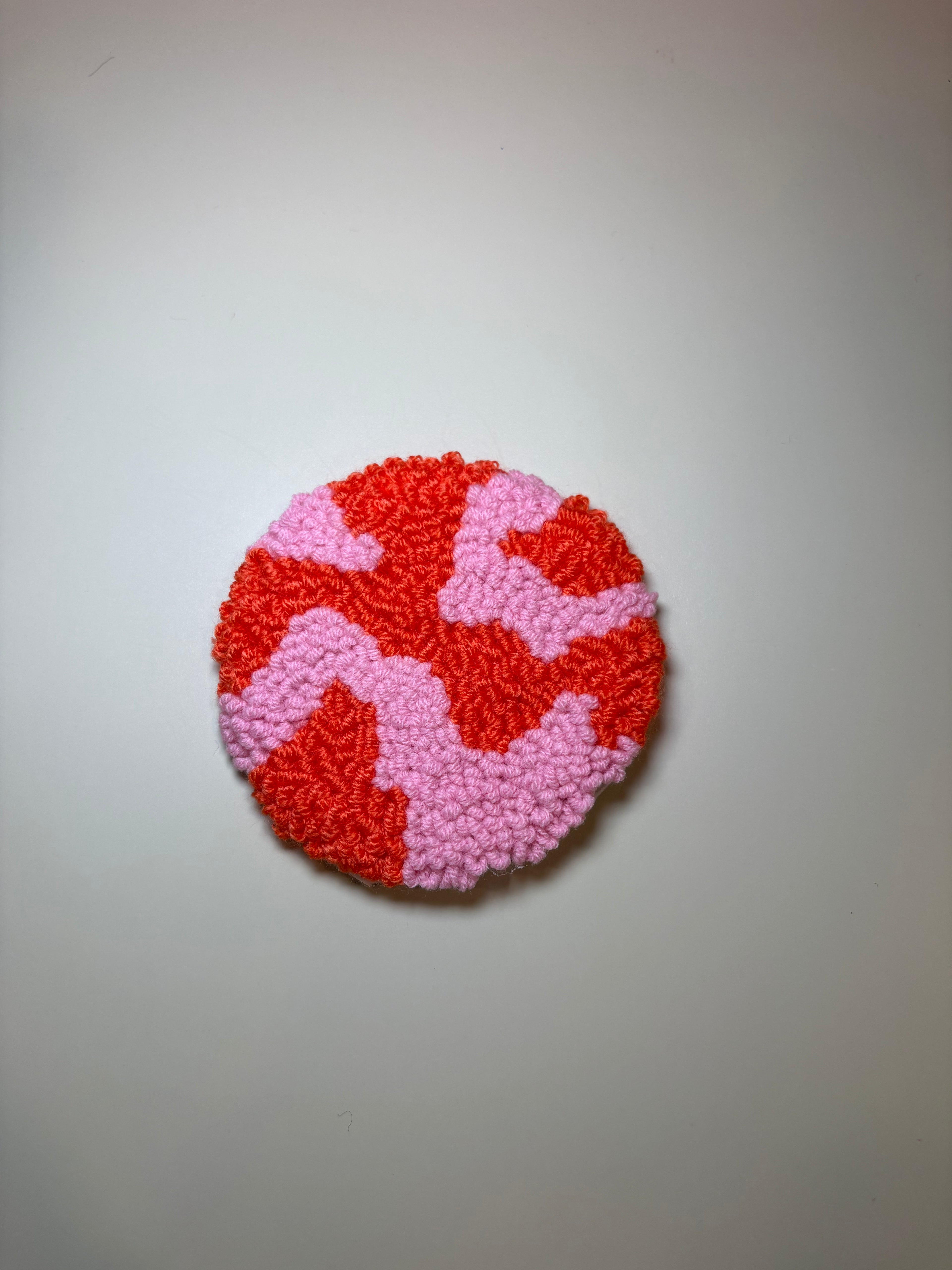 Orange Camo Car Coaster (Pack of 1)