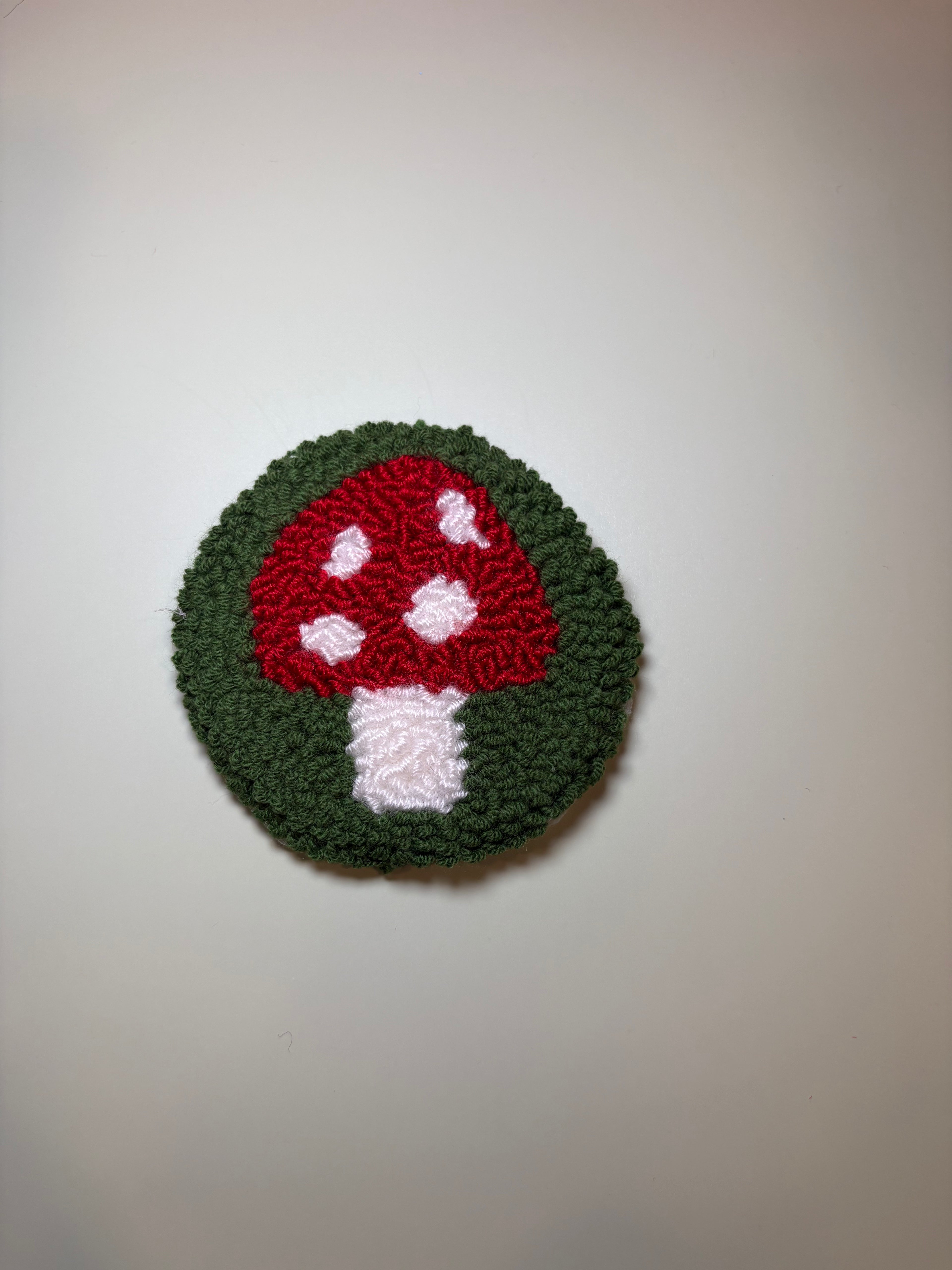 Mushroom in Grass Car Coaster (Pack of 1)