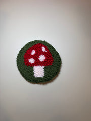 Mushroom in Grass - Car Coaster (Pack of 1)