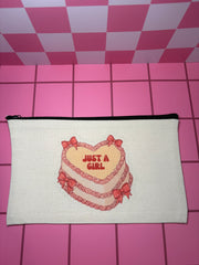 Just a Girl - Standard Canvas Pouch