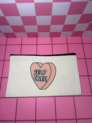 Self-Care Heart - Standard Canvas Pouch