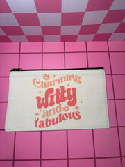 Charming Witty and Fabulous - Standard Canvas Pouch