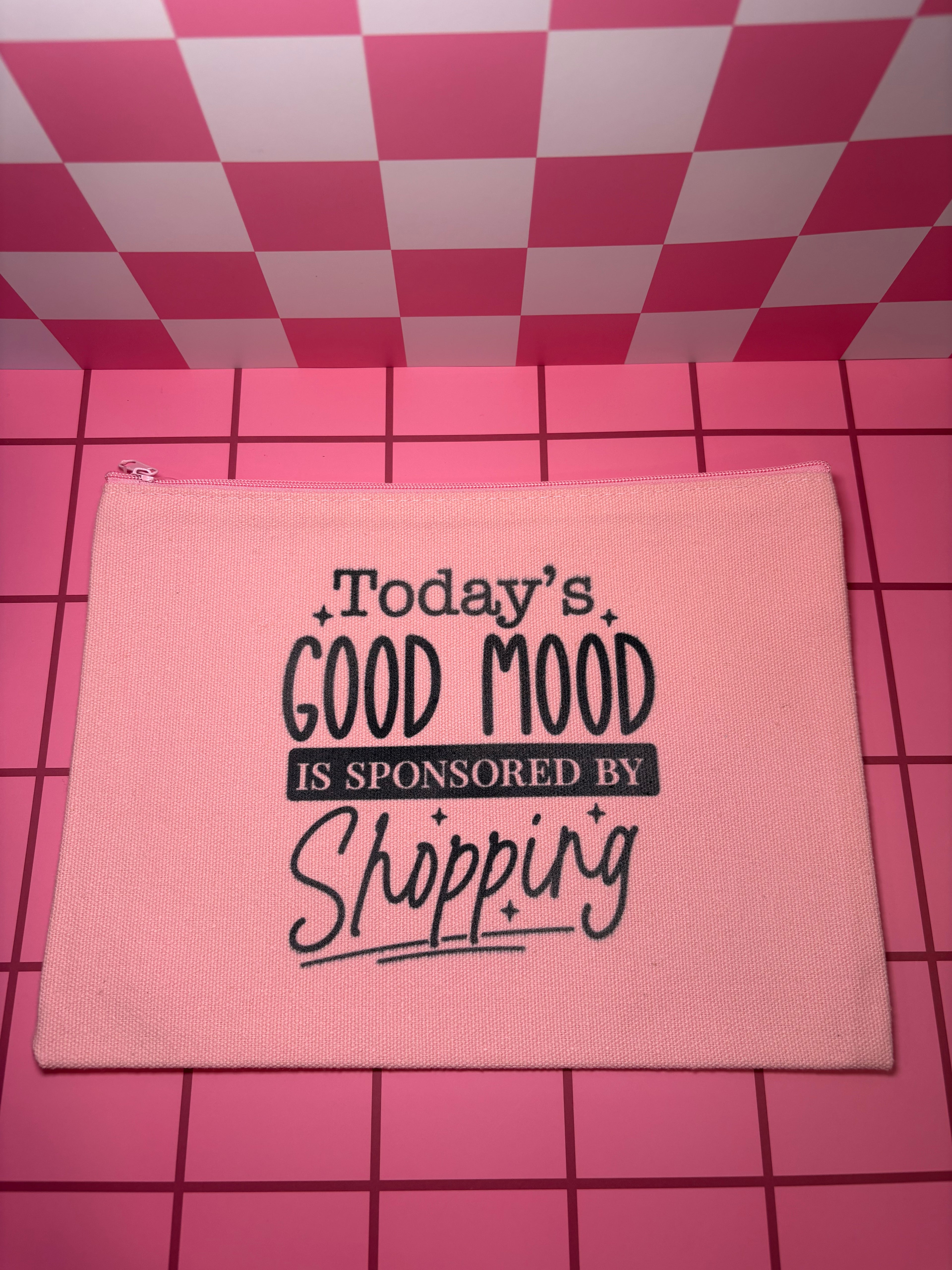 Today's Good Mood is Sponsored by Shopping Medium Canvas Pouch