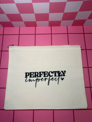 Perfectly Imperfect - Medium Canvas Pouch
