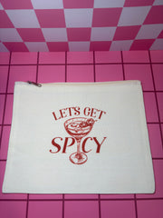 Let's Get Spicy - Medium Canvas Pouch