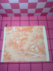 Pink Cottage - Medium Canvas Pouch
