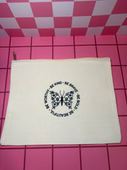 Be Worthy. Be Kind. Be Brave. Be Bold. Be Beautiful. - Medium Canvas Pouch