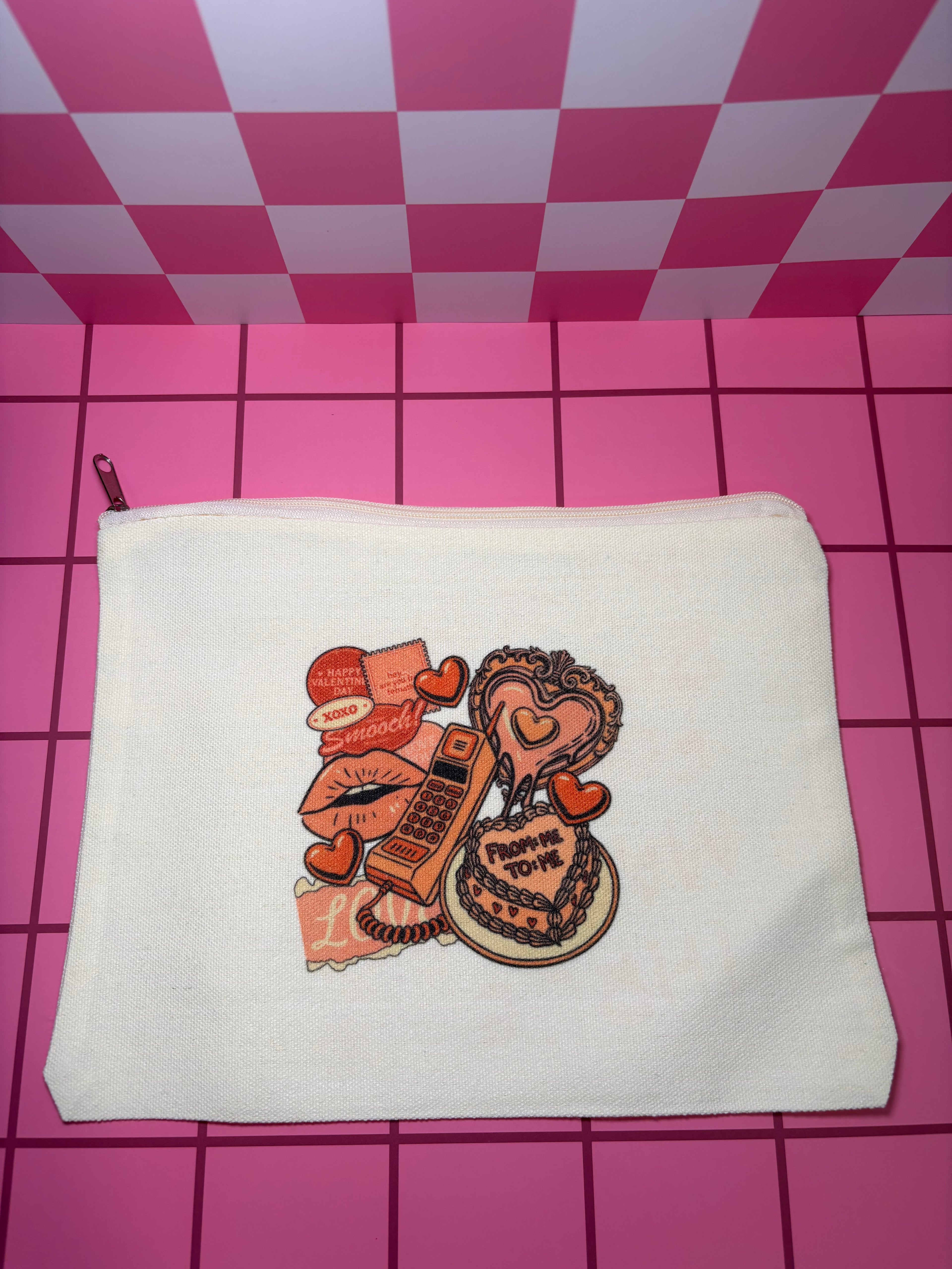 Galentines Medium Canvas Pouch