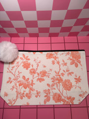 Floral - Large Canvas Pouch