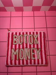XL Botox Money - Beaded Pouch