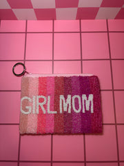 Girl Mom- Beaded Pouch