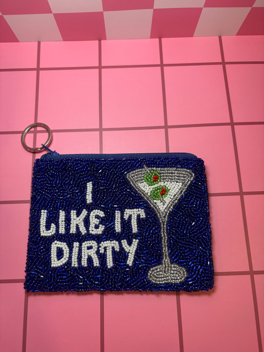 I Like it Dirty - Small Beaded Pouch