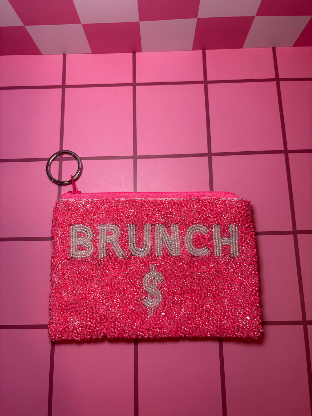 Brunch $ - Small Beaded Pouch
