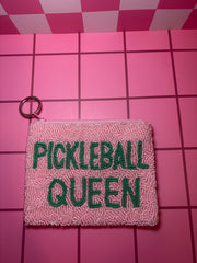 Pickleball Queen- Beaded Pouch