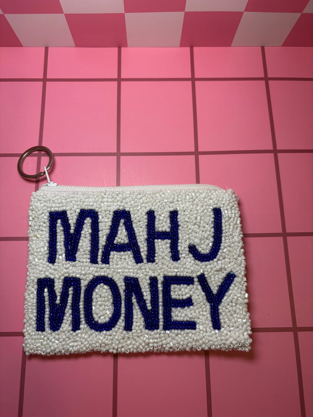 Mahj Money - Small Beaded Pouch