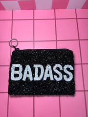 Badass - Beaded Pouch