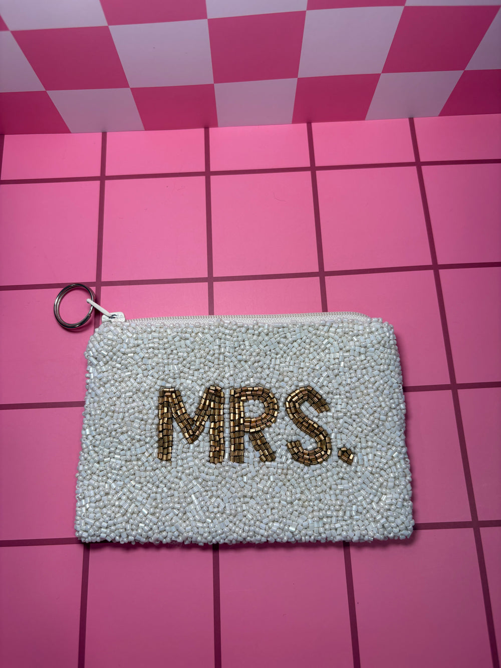 MRS. - Small Beaded Pouch