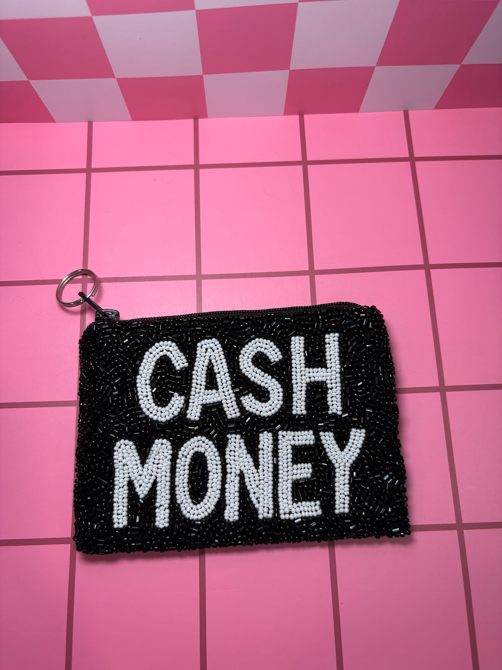 Cash Money - Small Beaded Pouch