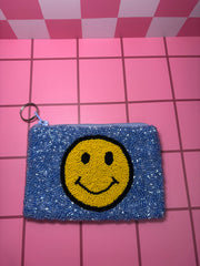Happy Face - Beaded Pouch