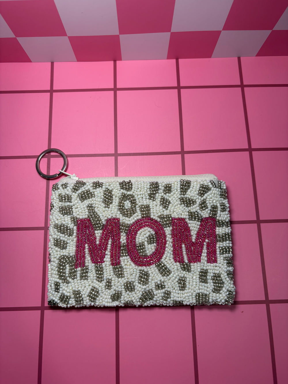 MOM - Small Beaded Pouch
