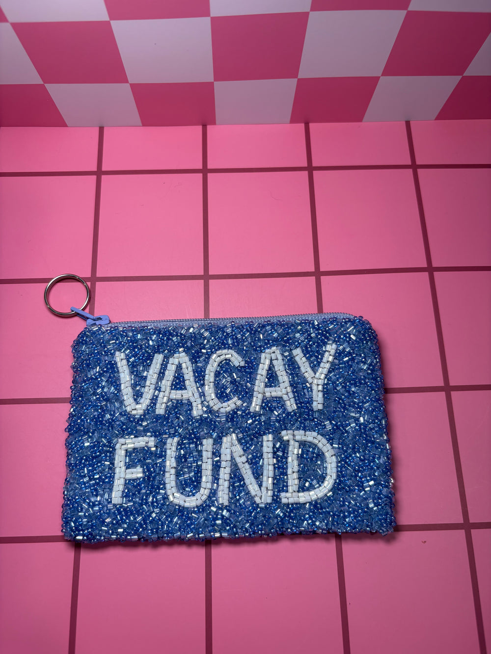 Vacay Fund - Small Beaded Pouch