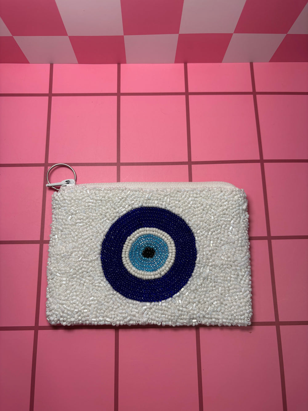 Evil Eye - Small Beaded Pouch