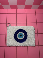 Evil Eye - Beaded Pouch