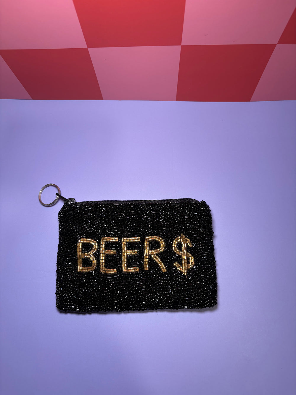 Beer $ - Small Beaded Pouch