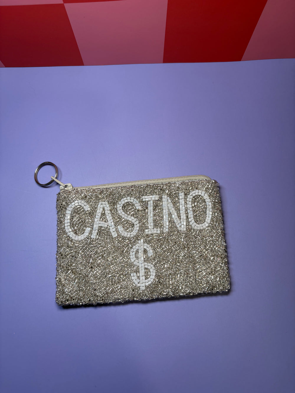 Casino $ - Small Beaded Pouch