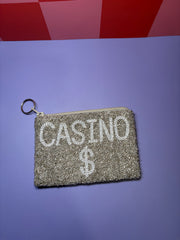 Casino $ - Beaded Pouch