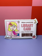 Lizzie McGuire Library Card - Sticker