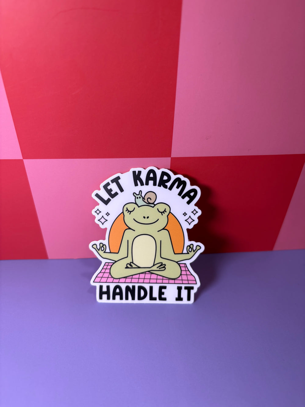 Let Karma Handle It (No Glitter) - Sticker