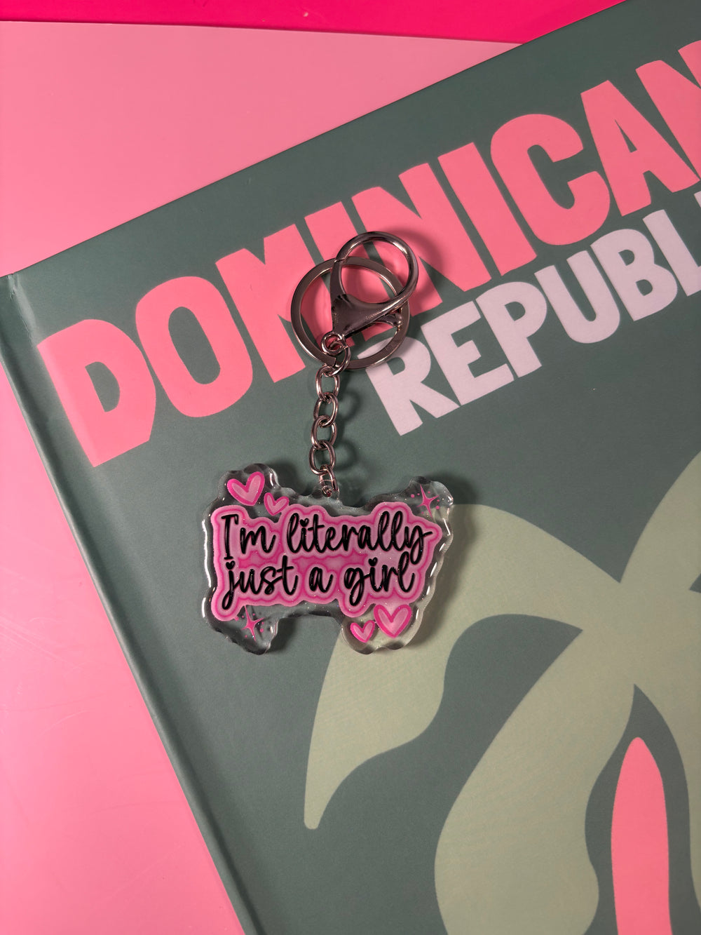 I'm literally just a girl (graffiti) - Keychain