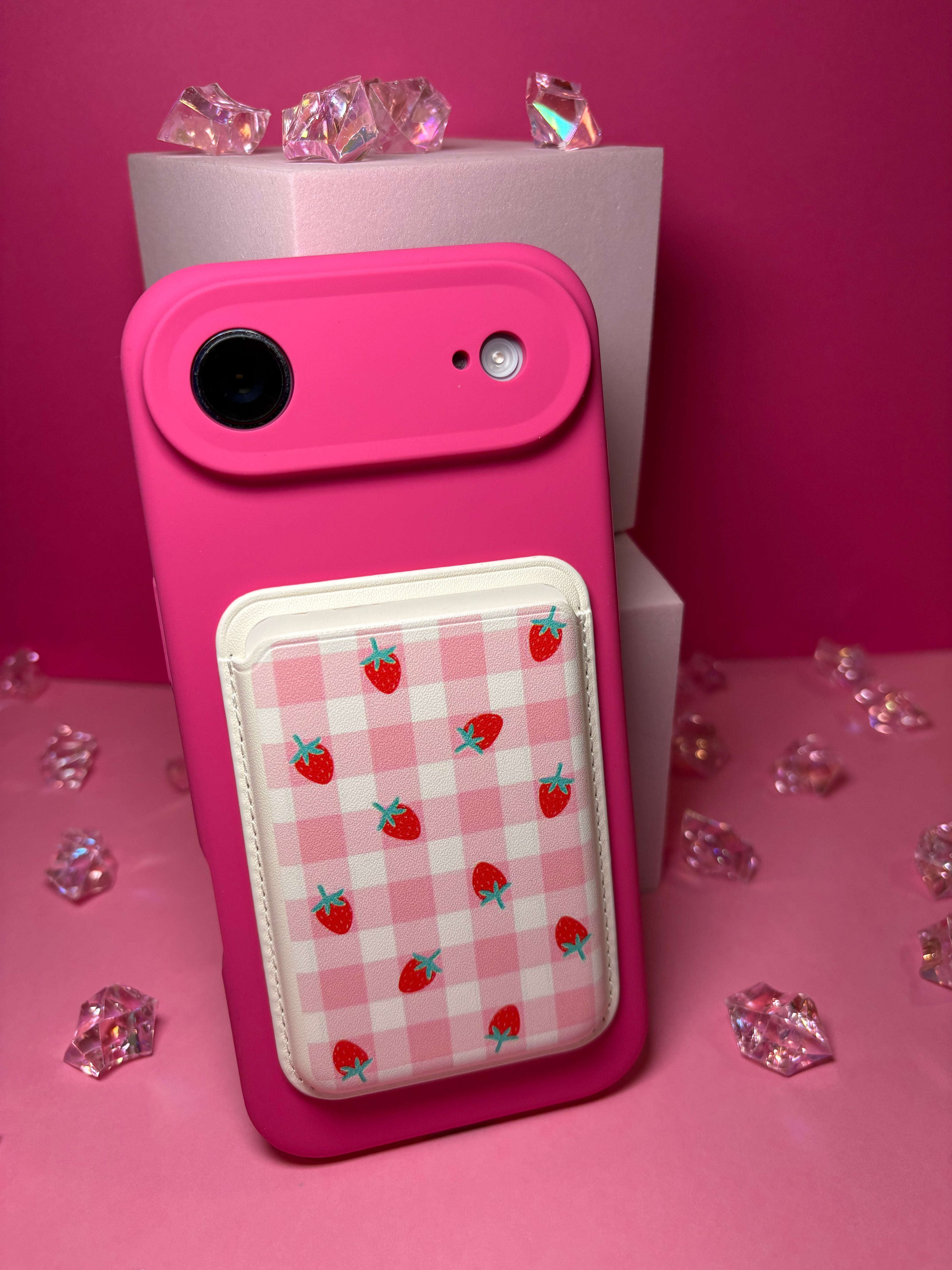 Checkered Strawberries - MagSafe Wallet